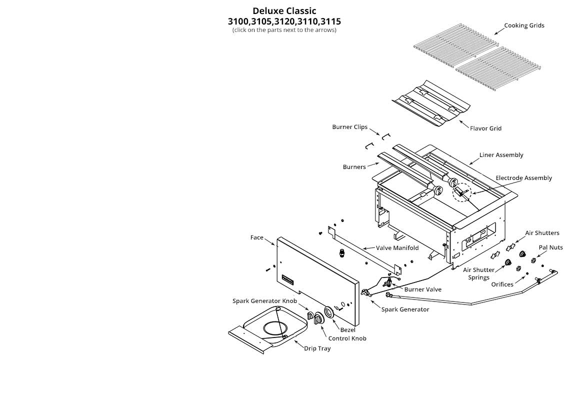 Fire Magic Deluxe Classic Parts Diagram
