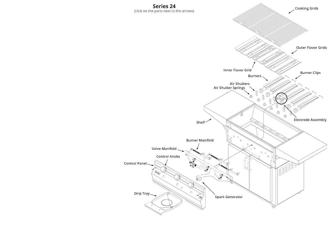 Regal 1 Gourmet (Series 24) Grill Parts Diagram
